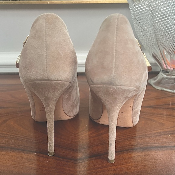 Steven Dann - real suede - beige leather pumps - size 8.5 - made in Italy - Picture 3 of 4